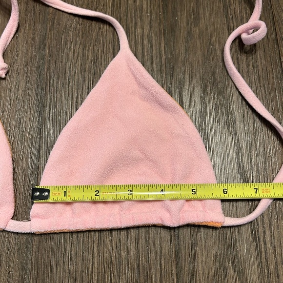 Daily Drills Pink and Orange Reversible Women's Bikini.  Size M - Picture 4 of 6